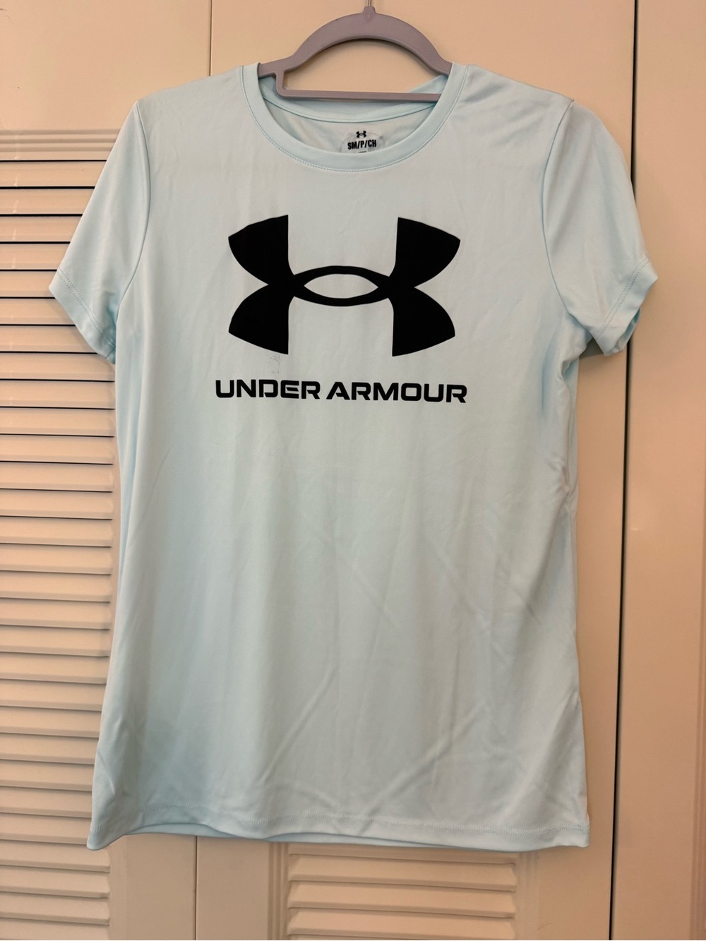 Under Armour Light Blue Short Sleeve Logo Tee